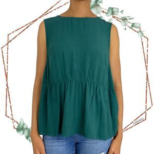 Madewell ruffle babydoll tank size large